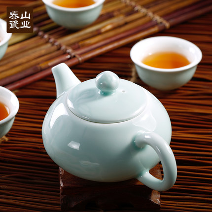 泰山瓷业——鲁青瓷功夫茶具套装